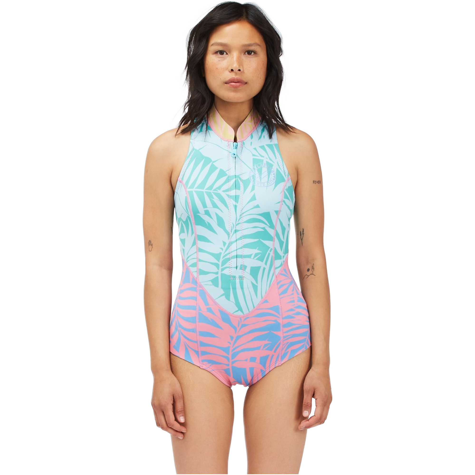 2022 Billabong Womens 1mm Salty Dayz Sleeveless Wetsuit C41G53 Pink